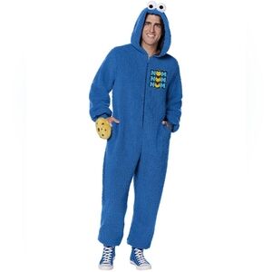 Sesame Street Blue Cookie Monster Onesie